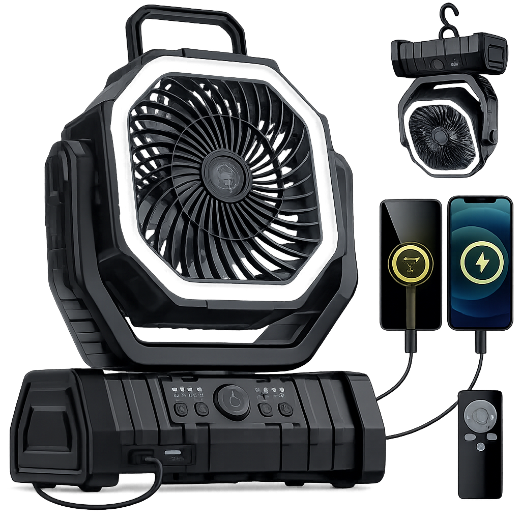 Ventilador de Camping Portátil