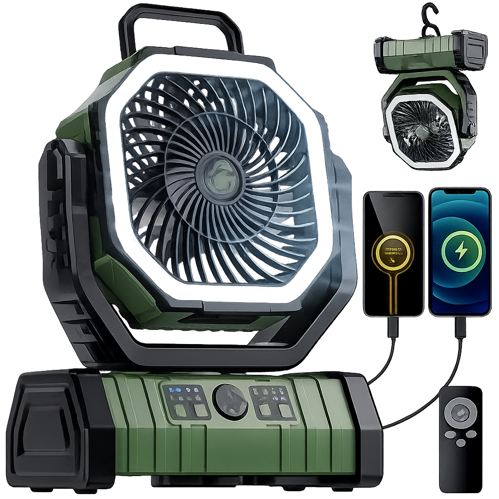 Ventilador de Camping Portátil