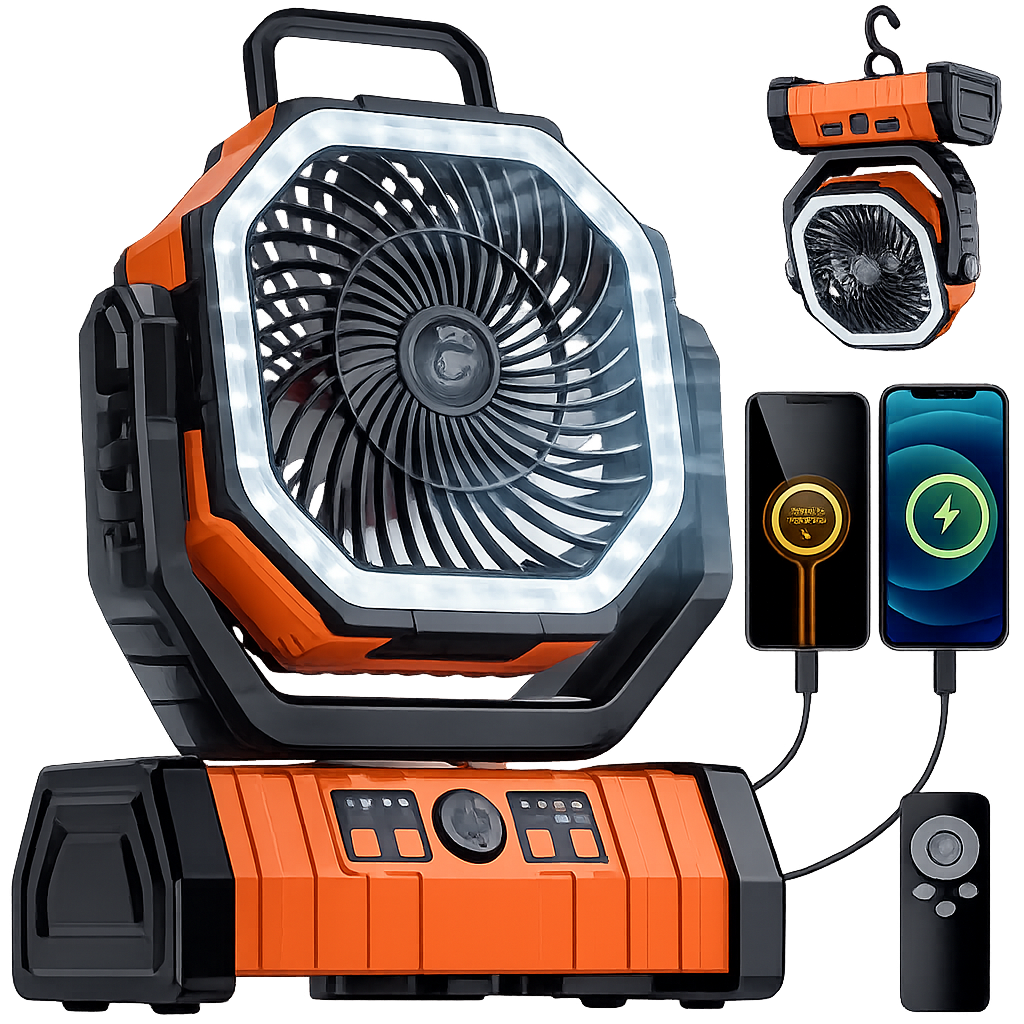 Ventilador de Camping Portátil