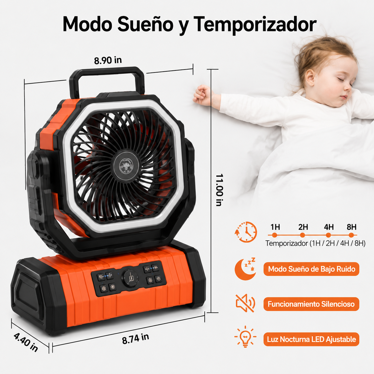 Ventilador de Camping Portátil